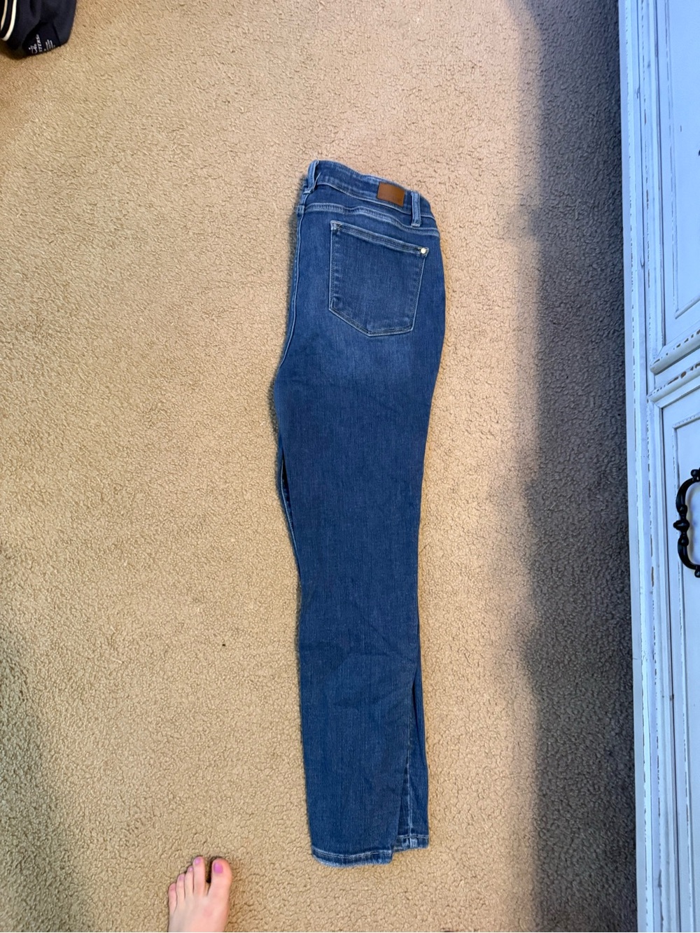 Judy Blue Dark Blue Skinny High-Rise Jeans with Button Fly - Picture 3 of 3
